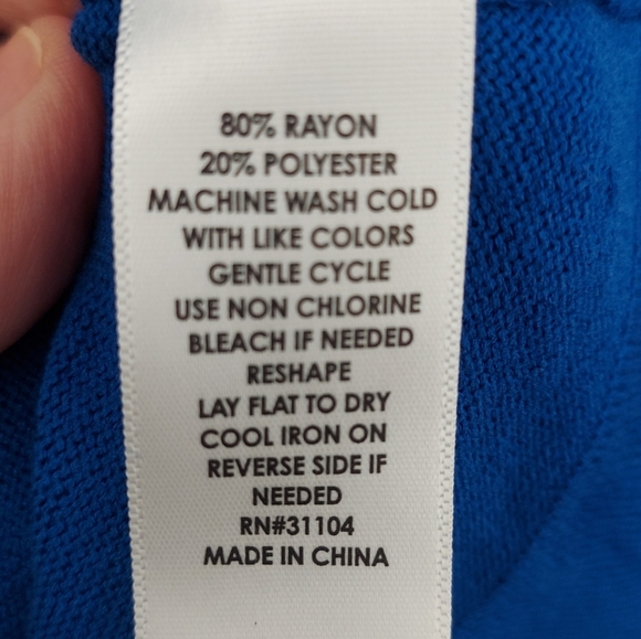 Kim Rogers Blue Open Front Cardigan Medium NWT - Picture 3 of 7